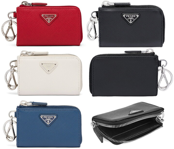 楽天市場】PRADA プラダ キーリング＆カラビナフック付きL字ファスナー  