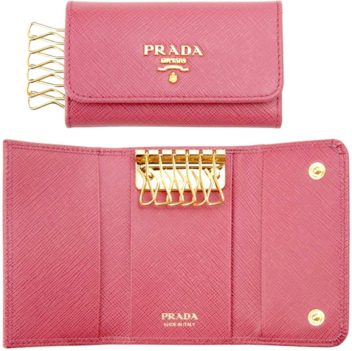 楽天市場】PRADA プラダ 6連キーケースサフィアーノ メタル オロ 