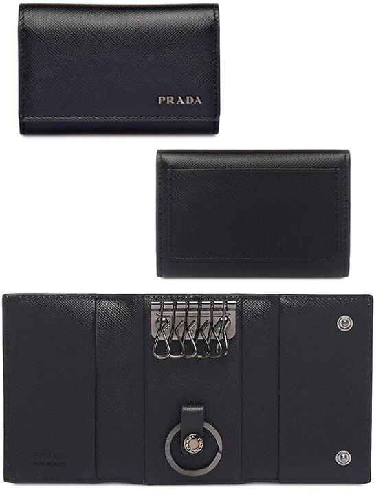 楽天市場】PRADA プラダ キーリング付きメタルロゴ 6連キーケースパス 