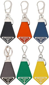 PRADA �v���_ �L�[�z���_�[�L�[�����O���J���r�i�t�b�N�z���_�[�O�p���S�v���[�g �T�t�B�A�m�J�[�t���U�[�܊p�`���U�[�^�O �^�������U�[×�X�`�[���u���b�N �I�����W �I�t�z���C�g �u���[ 