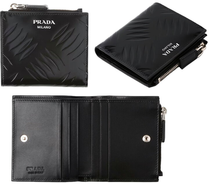 楽天市場】PRADA プラダ メンズ レディースファスナー小銭入れ付き2  