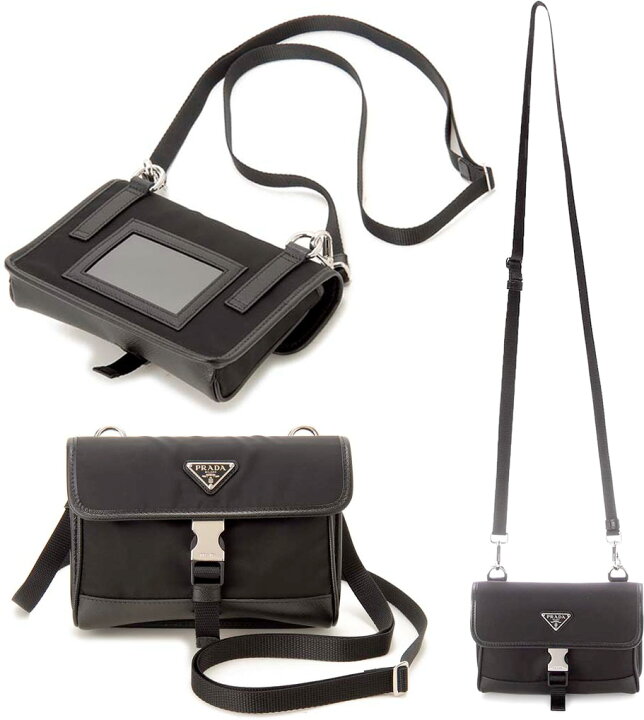 楽天市場】プラダ PRADA ショルダーバッグ長財布 スマートフォンケース 