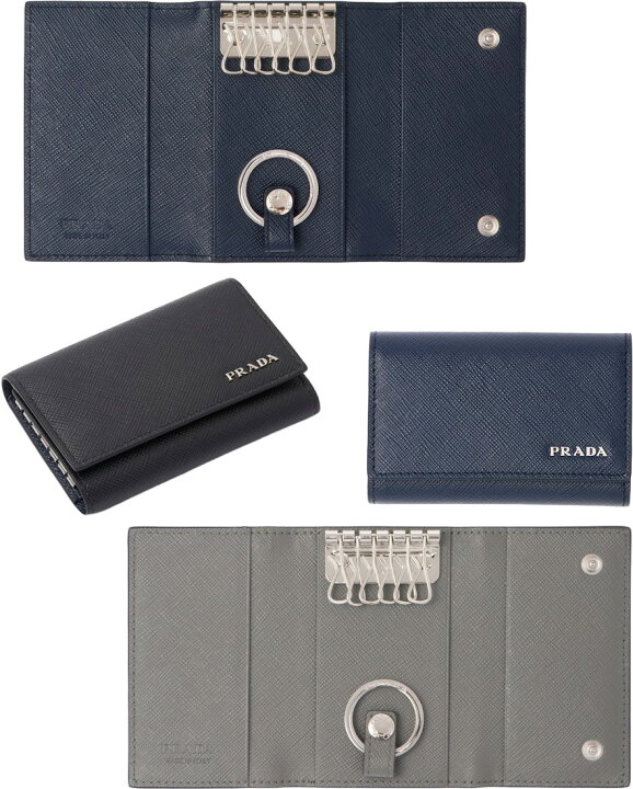 楽天市場】PRADA プラダ キーリング付きメタルロゴ 6連キーケースパス  