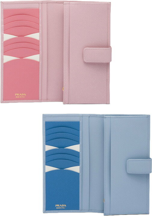 楽天市場】PRADA プラダ レディース小銭入れ付き二つ折り長財布  