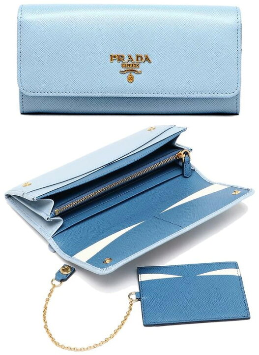 楽天市場】PRADA プラダ レディースファスナー小銭入れ付き二つ折長 