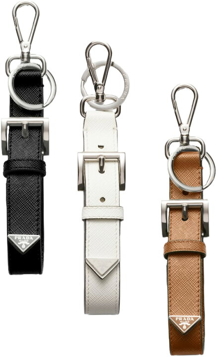 楽天市場】PRADA プラダ キーホルダー メンズ レディース三角ロゴ 