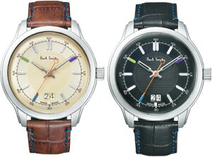 Paul Smith �|�[���X�~�X �r���v�����Y�E�H�b�` watch�A�C�{���[�z���C�g×�u���E�� �u���b�N �l�C�r�[���C�h�I�[�v���P�[�X ���U�[�o���h�A�i���O �����Y ���U�[�x���g�N���V�b�N�O�j ���C�h