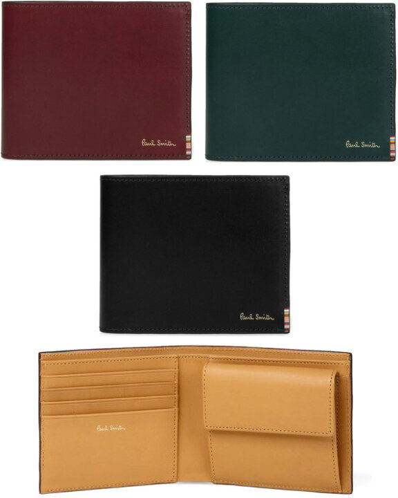 楽天市場】Paul Smith ポールスミス小銭入れ付き二つ折り付きマルチ 