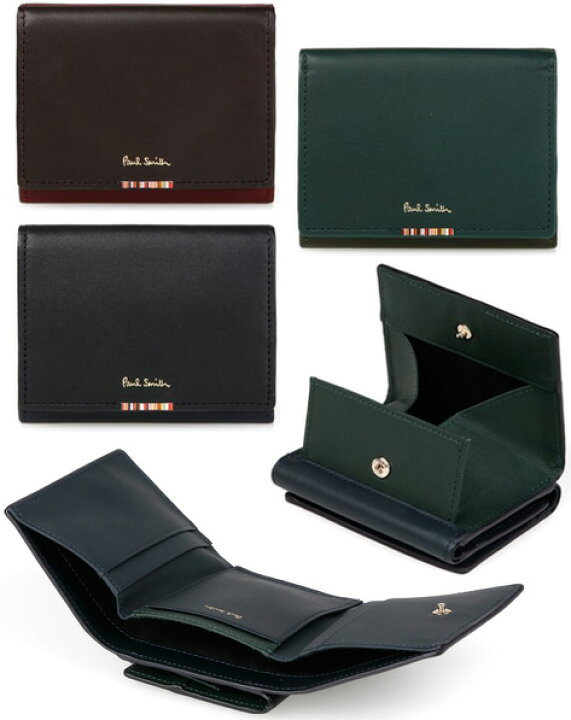楽天市場】Paul Smith ポールスミスコインケース付きメンズ三つ折り  