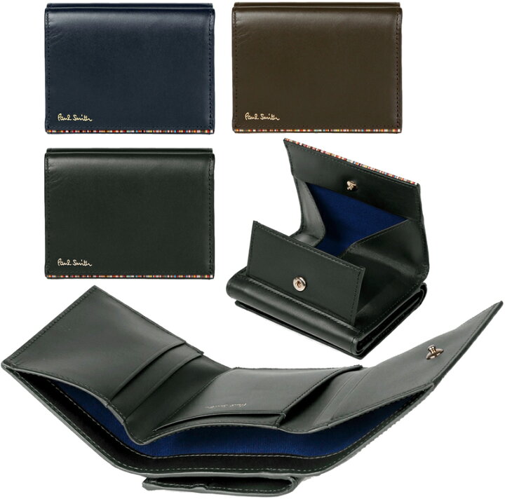 楽天市場】Paul Smith ポールスミスコインケース付き三つ折り財布  
