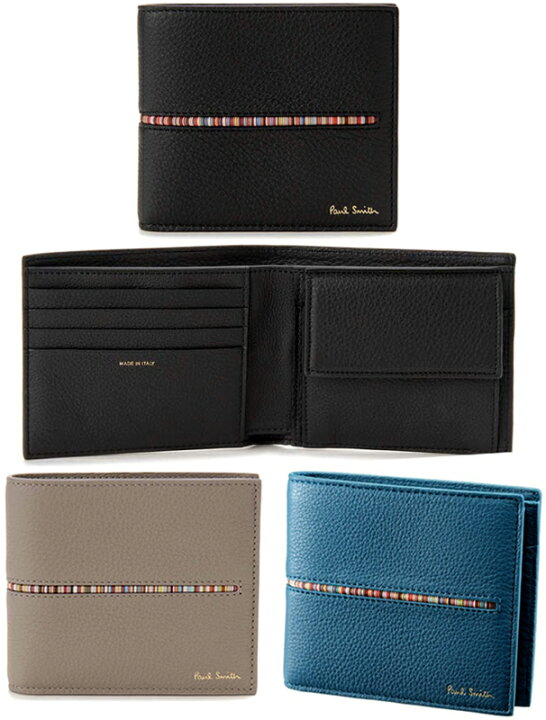 楽天市場】Paul Smith ポールスミスメンズ 小銭入れ付き二つ折財布  