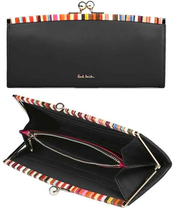 楽天市場】Paul Smith ポールスミスレディースがま口小銭入れ付き二 