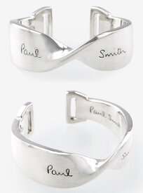 Paul Smith ポールスミス 指輪ツイステッドバー シルバーリング捻りを加えたクラシックなユーモア溢れるデザイン メンズ 約18号～ モカシンシューズビットインサイドロゴ刻印 SILVER RING