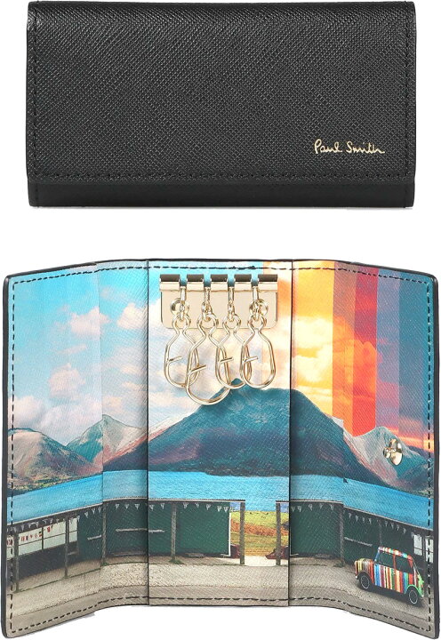 楽天市場】Paul Smith ポールスミスキーリング付き4連キーケースメンズ 