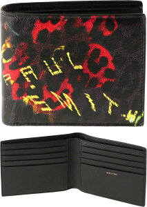 Paul Smith |[X~XYKt2܂zbh×ubN Ip[h CG[lIJ[uhSJ[hEHbg TCt Kꖳ܍zLEATHER LEOPARD PRINT BIL