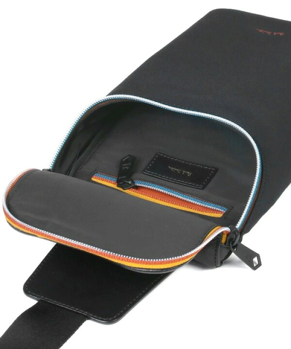 Paul Smith ストライプジップ ボディバッグ ブラック（Paul Smith 