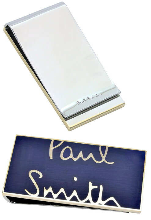 楽天市場】Paul Smith ポールスミスロゴ刻印 シルバー マネークリップ 