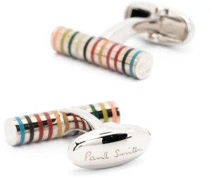 Paul Smith �|�[���X�~�X�����Y�V���o�[�J�t�X�}���`�`�J���[�X�g���C�v�}���`�J���[���̃��S�X�[�c�̃W���P�b�g����\�b�Əo��V���c�̑����̃A�N�Z�T���[CUFF MINI BAR �}���`�J���[�V�����_