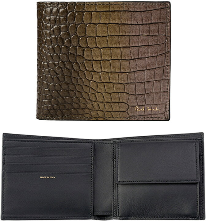 楽天市場】Paul Smith ポールスミス 箔押しロゴメンズ小銭入れ付き二  