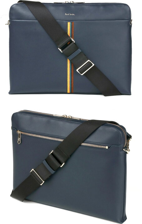 ポールスミス 【Paul Smith】牛革使用 キャンバス×レザー マルチ 