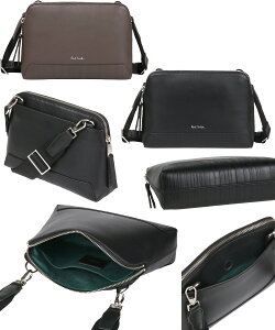 Paul Smith �|�[���X�~�X �����Y ���f�B�[�X�L�b�v���U�[2WAY�V�����_�[�o�b�O�N���b�`�o�b�O �u���b�N �u���E���O���[�w�ʃt���[�|�P�b�g �G���{�X�V���h�[�X�g���C�v�C�����������S ���΂� 