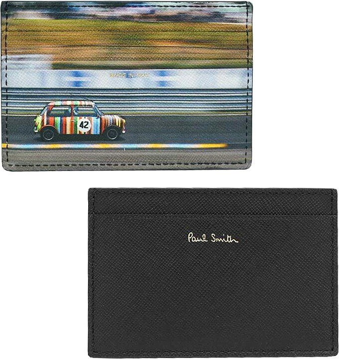 新品未使用 ポールスミス 二つ折り カードケース 車柄 店舗デザイン 