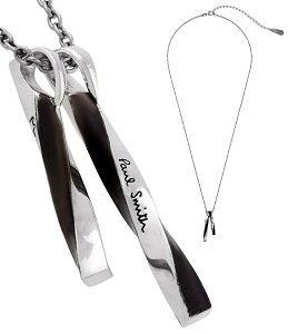 Paul Smith �|�[���X�~�X �����Y�c�C�X�g���S����o�[�v���[�g�l�b�N���X���^�������N�`�F�[���u���X���b�g�V���o�[ �����u���b�N���H�P��ג��o�[�Ђ˂�̂���N���V�b�N�_�u���o�[�g�b�v