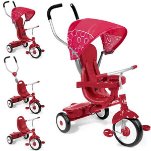 RADIO FLYER WItC[Trikes & Bikes O֎ԁ]Deluxe Steer & Stroll Trikeɍ킹4̎g4 in 1 Trike bh tO֑삪\ȃvbVnht3֎The Ultimate Grow-
