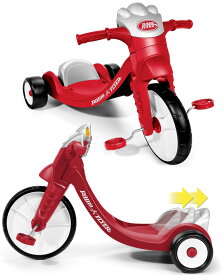 RADIO FLYER ラジオフライヤーはじめての三輪車にウィンカーが点灯したり音が鳴るレッド×シルバー×ホワイト背もたれ付きでペダルがこぎ易いスライドシート調整可能Ready to Ride Girls Trike Trikes & Bikes初めて3輪車に乗るお子様にお勧め