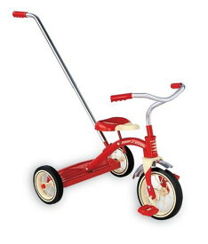 RADIO FLYER ラジオフライヤーTrikes & Bikes 三輪車＆自転車Classic Red Tricycle With Push Handle (10") #34Pクラシックレッドサイクルにプッシュハンドルが付いた三輪車です。プッシュハンドルは取外し可能。