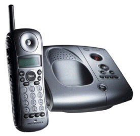 Motorola MA361 2.4GHzモトローラ 留守番電話機コードレスフォンダークグレー ブラックアナログワイヤレスフォン親機兼用コードレス子機Cordless Telephoneシンプルフォン
