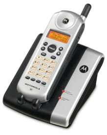 Motorola モトローラ ホワイトコードレスフォン5.8GHzシルバー×ブラックインテリアフォンとして大人気デジタル電話機コードレステレフォンオリジナルスマートフォルムデザインCORDLESS TELEPHONETelephone 親機