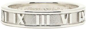 Tiffany&Co. �e�B�t�@�j�[ �w�փA�g���X�i���[�����O���я�郍�[�}�����X�^�[�����O�V���o�[ �A�N�Z�T���[ATLAS NARROW RING Ag925�y�A�����O�Ƃ��Ă��I�X�X��US4.0�`11.5�i���{�T�C�Y��9���`��25���j