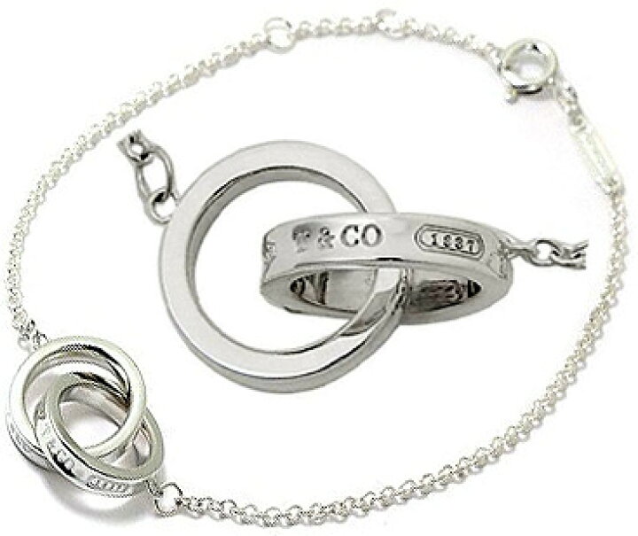 楽天市場】Tiffany&Co. ティファニーダブルリングブレスレットインター  