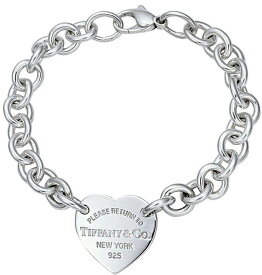 Tiffany&Co. ティファニーRTT リタントゥティファニー ハートブレスレットシルバーチェーン アクセサリースターリング シルバーHEART BRACELETPLEASE RETURN TONEW YORK 925