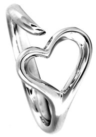 Tiffany&Co. ティファニー指輪オープンハート リング スターリングシルバー愛することへの祝福の意エルサペレッティ4.0（約7号）4.5（約8号）5.0（約9号）5.5（約10号）6.0（約11号）6.5（約13号）(約14号 16号）シンプルで刺激的なシェイプ