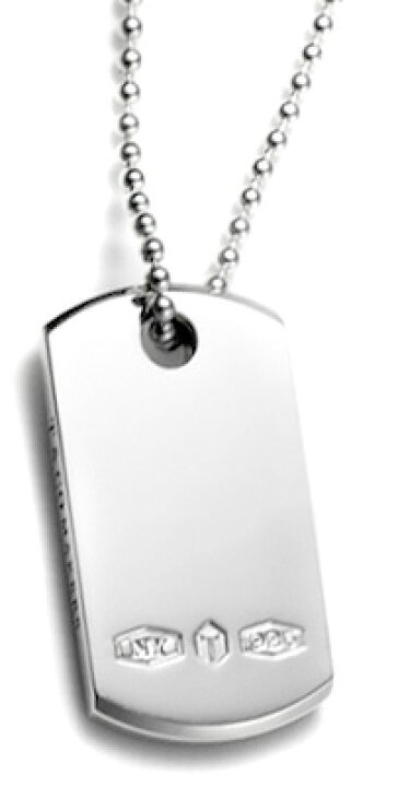 楽天市場】Tiffany&Co. ティファニー メンズロゴ刻印ドッグタグ  