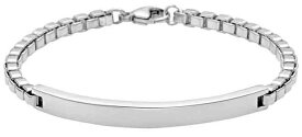Tiffany&Co. ティファニーベネチアンリンクブレスレットカーブアイディープレートシルバーチェーンアクセサリースターリング シルバーBRACELET Venetian Link ID Plateメンズ レディース 男女兼用約18.5cm 約19cm 約21cm