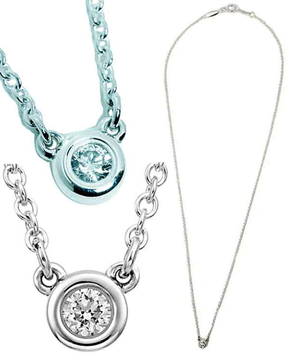 楽天市場】TIFFANY&Co. ティファニー 一粒ネックレスダイヤモンド 