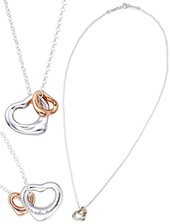 楽天市場】Tiffany&Co. ティファニー18Kローズゴールドオープンハート  