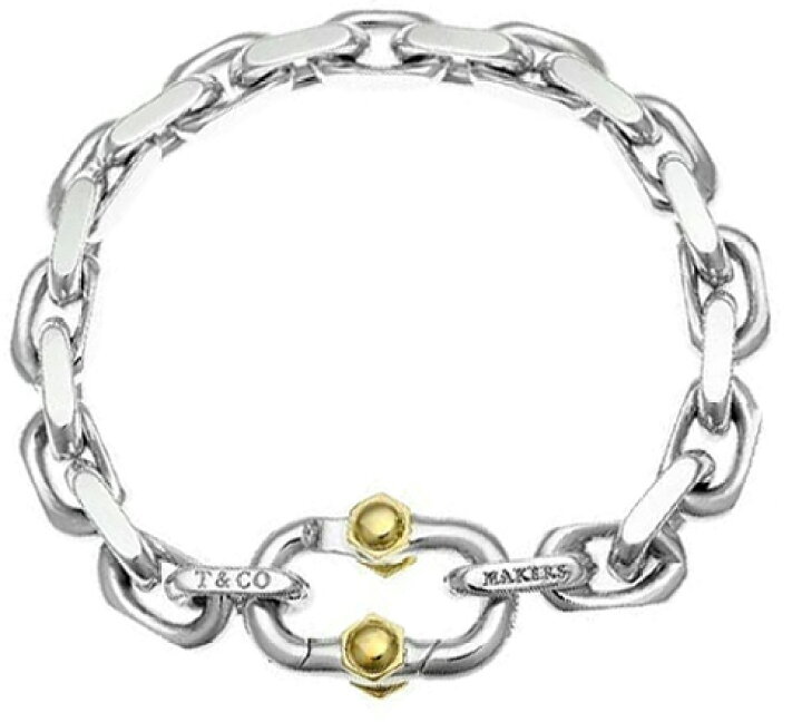 楽天市場】Tiffany&Co. ティファニーミックスメタルワイドチェーン 