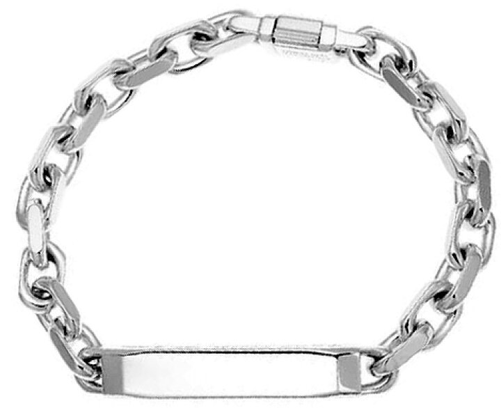 楽天市場】Tiffany&Co. ティファニーIDプレートチェーンブレスレット 