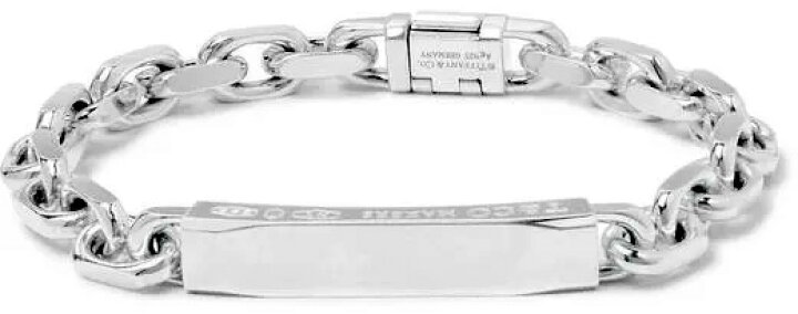 楽天市場】Tiffany&Co. ティファニーIDプレートチェーンブレスレット  