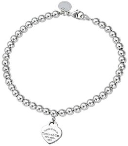 Tiffany&Co. eBt@j[RTT ^[gDeBt@j[~jn[g^O r[YuXbgVo[r[Y`F[X^[O Vo[BRACELETANZT[MINI HEART TAG BEADSPLEASE RETURN TONEW YORK 92