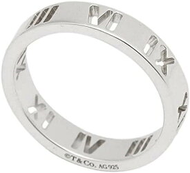 Tiffany&Co. ティファニー 指輪アトラスナローリング打ち抜かれたローマ数字スターリングシルバー アクセサリーATLAS NARROW RINGペアリングとしてもオススメUS4.0～9.5（日本サイズ約9号～約20号）