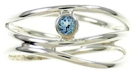 Tiffany&Co. ティファニー レディース3連リング指輪 洗練された曲線とフォルム0.05カラットラウンドアクアマリンスターリング シルバー925 7号 8号 9号 10号 11号 13号 14号 16号 17号まばゆい輝きのアクアマリンアクセントになったかわいいアクセサリー