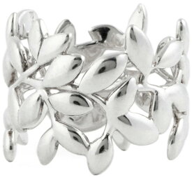 Tiffany&Co. ティファニー レディース 指輪オリーブの葉が付いた枝をくるんとまるく連ねたデザインオリーブリーフバンドリングワイドパロマピカソ スターリングシルバー ワイドリング約9号 11号 14号 17号