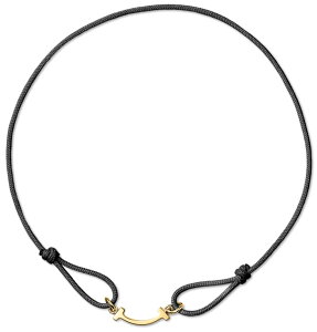 Tiffany&Co. eBt@j[ Y fB[XubN eBt@j[u[ R[huXbg18KCG[S[hANZT[BLACK BLUE CORD-BRACELET