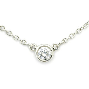 TIFFANY&Co. eBt@j[ ꗱlbNXv`i_Chy_glbNXEhuAgJbg_ChoCU[h Vo[ 0.08JbgPT DIAMOND PENDANT NECKLACE 0.08cto