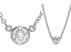 TIFFANY&Co. eBt@j[ ꗱlbNXv`i_Chy_glbNXEhuAgJbg_ChoCU[h Vo[ 0.12JbgPT950 DIAMOND PENDANT NECKLACE 0.12ct